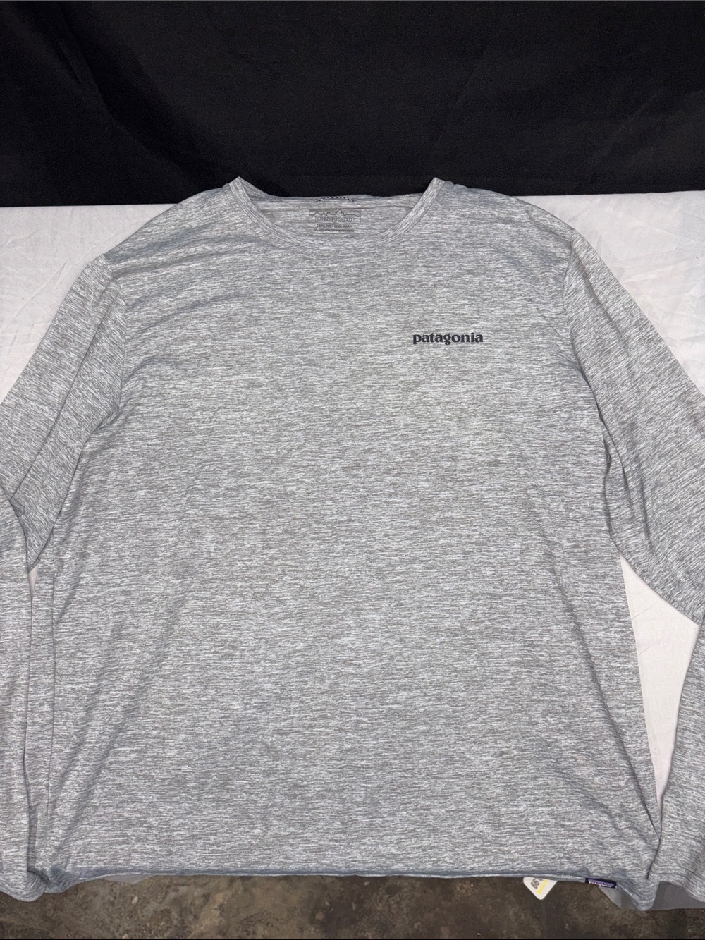 Patagonia Men's Light Heather Gray Long-Sleeve Crew